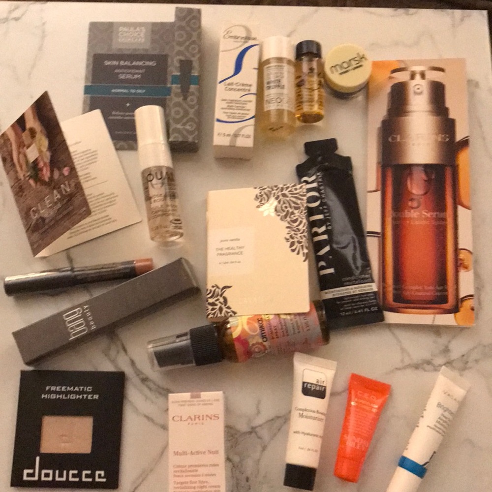 Collection of Birch Box or Ipsy beauty samples
